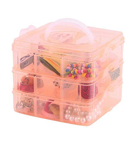 Wishbone, Get 3 Layers 18 Grid, Plastic Transparent, Jewelry Storage Box, Best Deal, FREE shipping, cash on delivery, 60% discount